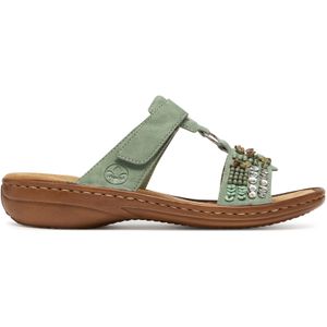 Pantoletten Rieker 60814-52 Grün