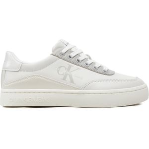 Sneakers Calvin Klein Jeans Classic Cupsole Low Lace Lth Ml YW0YW01527 Weiß