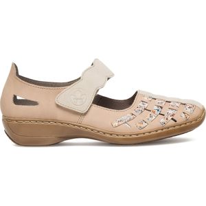 Halbschuhe Rieker 41369-60 Beige