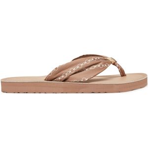 Zehentrenner Tommy Hilfiger Th Chain Print Elevated Sandal FW0FW08519 Beige