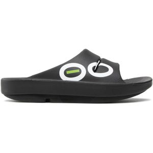 Pantoletten OOfos Ooahh Sport Intl Last Schwarz