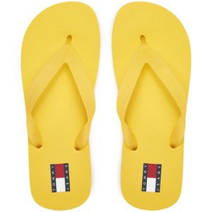Zehentrenner Tommy Jeans Tjw Logo Flip Flop EN0EN02447 Gelb