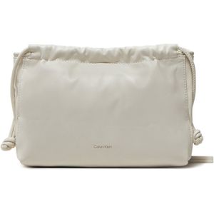 Handtasche Calvin Klein Jeans Drawstring Crossbody26 LV04K3060G Écru