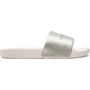 Pantoletten Calvin Klein Jeans Slide Ny Pearl YW0YW01243 Blau