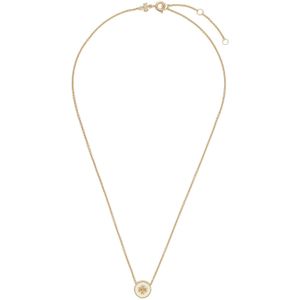Halskette Tory Burch Kira Enamel Pendant 90549 Weiß