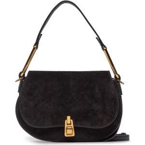 Handtasche Coccinelle PQS Coccinellemagie Suede Bim E1 PQS 58 01 01 Schwarz