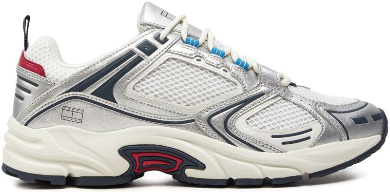 Sneakers Tommy Jeans Archive Retro Runner EM0EM01486 Silberfarben