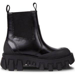 Klassische Stiefeletten Tommy Jeans Tjw Chunky Chelsea Mix Material EN0EN02375 Schwarz