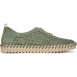 Halbschuhe Rieker N1963-52 Grün