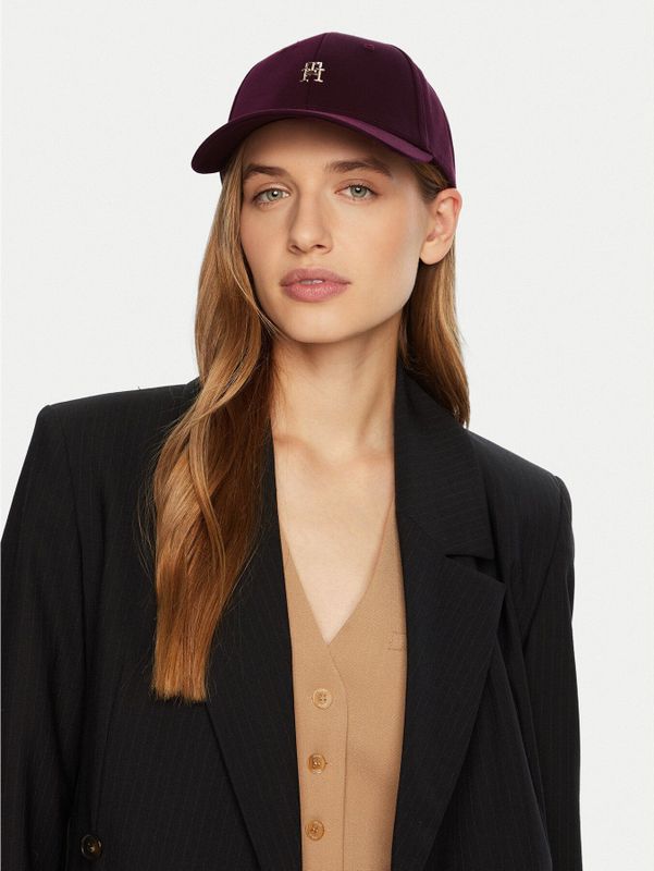 Cap Tommy Hilfiger AW0AW16843 Dunkelrot