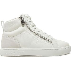 Sneakers Calvin Klein Jeans Classic Cupsole Zip Mid In YM0YM01156 Weiß
