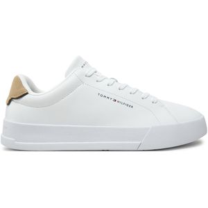 Sneakers Tommy Hilfiger Th Court Lth Detail Ess FM0FM05367 Weiß
