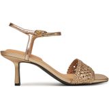 Sandalen Tommy Hilfiger Metallic Lthr Kitten Sandal FW0FW08611 Goldfarben