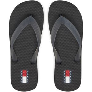 Zehentrenner Tommy Jeans Tjw Logo Flip Flop EN0EN02447 Schwarz