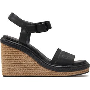 Espadrilles Calvin Klein Wedge Sandal 70 He HW0HW02050 Schwarz