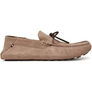 Mokassins Tommy Hilfiger Hilfiger Folded Suede Driver FM0FM05385 Beige