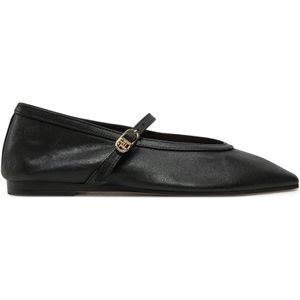 Ballerinas Tommy Hilfiger Ballerina Maryjane Soft Leather FW0FW08354 Schwarz