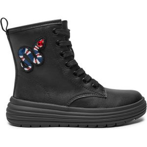 Stiefel Geox J Phaolae Girl J46ETD 000BC C9999 M Schwarz