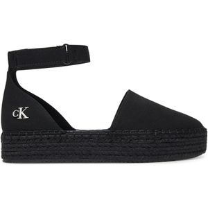 Espadrilles Calvin Klein Jeans Flatform Espadrille Sling Mg YW0YW01735 Schwarz