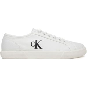 Sneakers aus Stoff Calvin Klein Jeans Ess Vulc Low Cv Mg Wn YW0YW01762 Schwarz