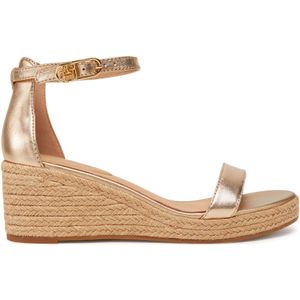 Espadrilles Tommy Hilfiger Th Metallic Mid Wedge Espadrille FW0FW08663 Goldfarben
