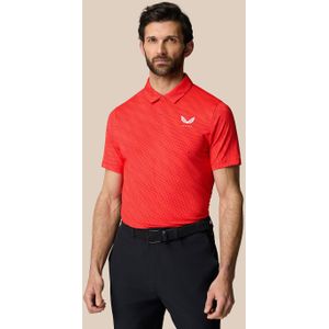 Golf Club Grafische Polo - Poppy Rood