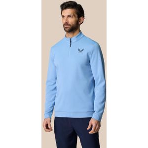 Golf Club Classic Halve Rits Top - Hemelsblauw