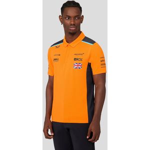 McLaren Heren Polo Shirt Norris - Papaya Oranje