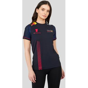 Oracle Red Bull Racing Dames T-shirt Bestuurder Max Verstappen - Donkerblauw