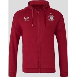 Feyenoord Travel Hoody Rits 2025-2026 - Mannen - Rood
