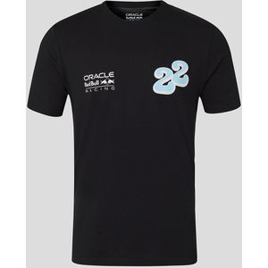 Oracle Red Bull Racing Unisex Yuki Tsunoda Wave Grafisch T-shirt - Caviar