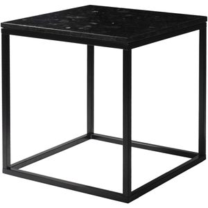 Felleries Vierkante Bijzettafel Marmer  Zwart, Blauw, Zilver