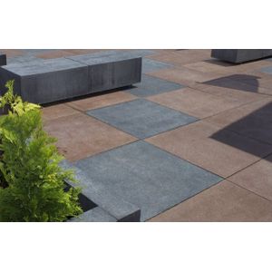 Terrastegel Schellevis Oud Hollandse Tegel Rood/Bruin 80x80x5 cm Tuinvisie B.V.