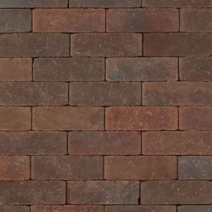 Klinker Gebakken Dikformaat Bear Rood-bruin-aubergine 20x6,5x6 cm Tuinvisie B.V.