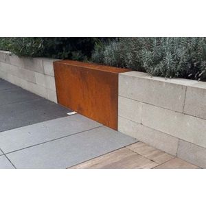 MBI Afdekrand Corten voor stapelblok 15x200x15/43 cm