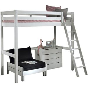 Vipack - Pino - Combi Bed - Wit - Massief Scandinavisch Grenen Hout