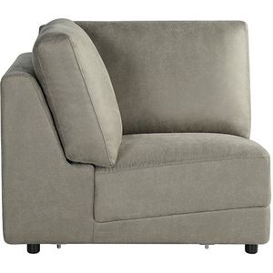 LABEL51 Bank Tivoli - Taupe - Micro Suede - Hoek