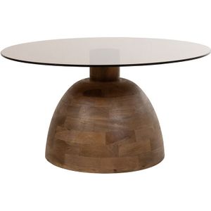 Christian - Couture Collection - Salontafel - Brown Walnut - Smoke Glass