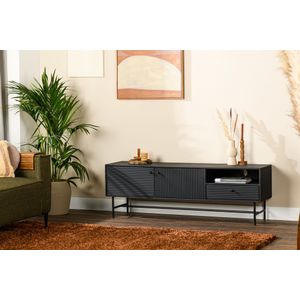 Tv-unit, 150 cm, B340 zwart