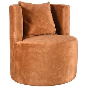 LABEL51 Fauteuil Evy - Oker - Velours - 65 cm