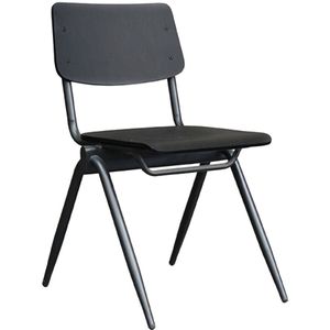 LABEL51 Eetkamerstoel Solid - Zwart - Hout