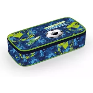 Voetbal Etui - Handzaam Pennenetui - Groot Model - Met Dubbele Ritssluiting - Polyester - Geschikt Voor Meisjes, Jongens, Tieners & Volwassenen - Zwart/Wit Design
