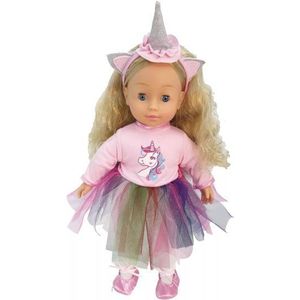 Bambolina: Molly de pratende babypop die Hongaars spreekt met eenhoorn hoorns - 40 cm