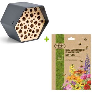 Cadeaupakket - Bijen Antraciet Hexagon