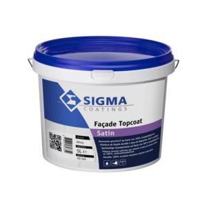 Sigma Façade Topcoat Satin 10 Liter Op Kleur Gemengd