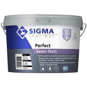 Sigma Perfect Semi-matt Muurverf 2,5 Liter