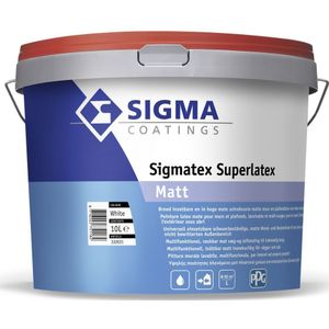 Sigma Tex Superlatex Muurverf Matt 10 Liter