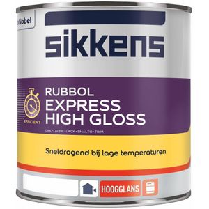 Sikkens Rubbol Express High Gloss 2,5 Liter Maak Uw Keuze: 100% Wit