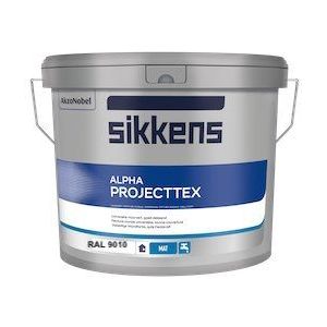 Sikkens Alpha Projecttex  Ral 9010 10 Liter