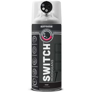 Rust-Oleum - Switch - Spuitbus Verf - Zwart - Hoogglans 400ml